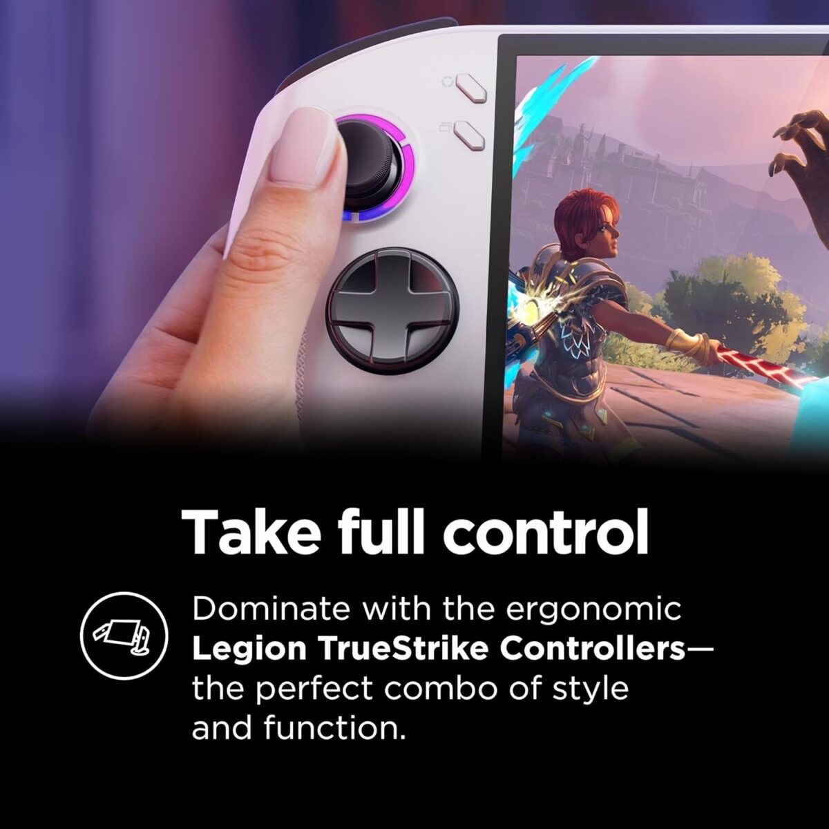 Lenovo Legion Go S - 2025 - Mobile Gaming Console - AMD Radeon graphics - 8" PureSight IPS Display - 120Hz - AMD Ryzen™ Z2 Go - 16GB Memory - 512GB Storage - Glacier White - Free PC Game Pass - Image 5