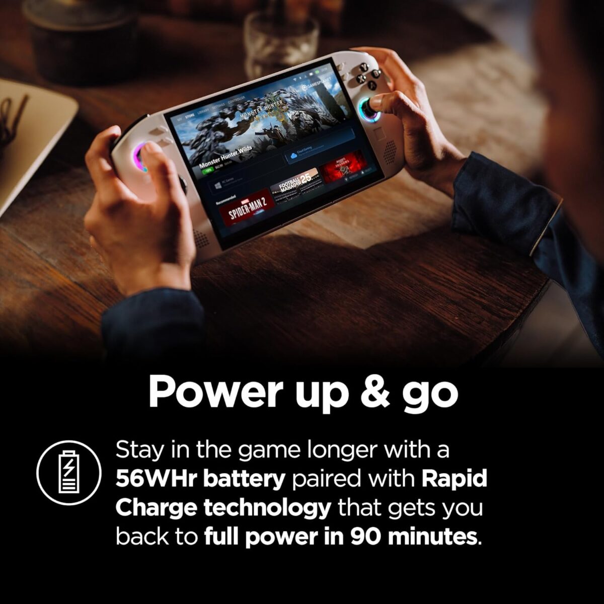Lenovo Legion Go S - 2025 - Mobile Gaming Console - AMD Radeon graphics - 8" PureSight IPS Display - 120Hz - AMD Ryzen™ Z2 Go - 16GB Memory - 512GB Storage - Glacier White - Free PC Game Pass - Image 7