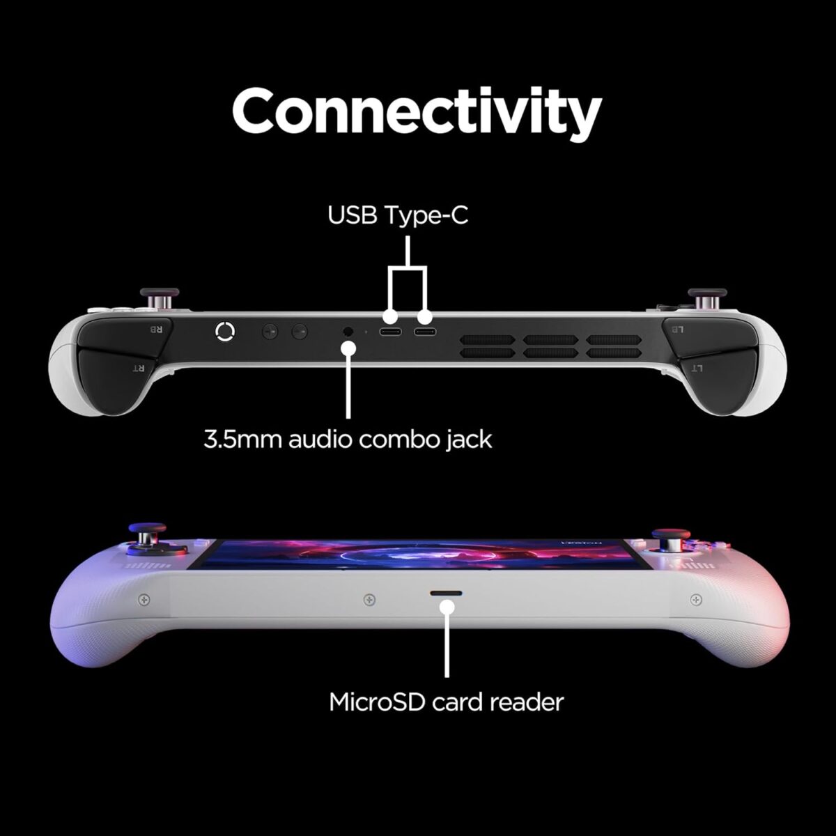 Lenovo Legion Go S - 2025 - Mobile Gaming Console - AMD Radeon graphics - 8" PureSight IPS Display - 120Hz - AMD Ryzen™ Z2 Go - 16GB Memory - 512GB Storage - Glacier White - Free PC Game Pass - Image 9