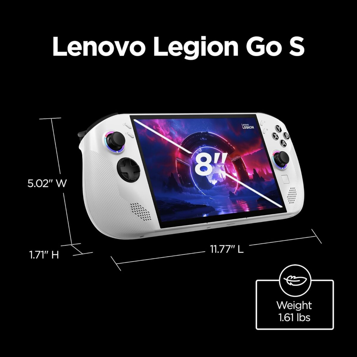 Lenovo Legion Go S - 2025 - Mobile Gaming Console - AMD Radeon graphics - 8" PureSight IPS Display - 120Hz - AMD Ryzen™ Z2 Go - 16GB Memory - 512GB Storage - Glacier White - Free PC Game Pass - Image 10