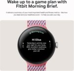 Google Pixel Watch 3 (41mm) 2024 Model - Android Smartwatch, Heart Rate Tracking, Fitbit Advanced Running, Fitness Insights, 24-Hour Battery - Matte Black Aluminum Case - Obsidian Band - Wi-Fi - Image 9