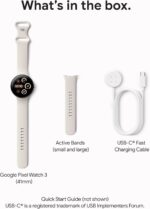 Google Pixel Watch 3 (41mm) 2024 Model - Android Smartwatch, Heart Rate Tracking, Fitbit Advanced Running, Fitness Insights, 24-Hour Battery - Matte Black Aluminum Case - Obsidian Band - Wi-Fi - Image 13