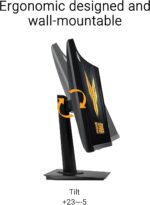 ASUS TUF Gaming 24” (23.6 inch viewable) Curved Monitor (VG24VQER) – FHD, 180Hz, 1ms, DCI-P3 90%, Extreme Low Motion Blur Sync, FreeSync, Shadow Boost, Eye Care, DisplayWidget Center, 3yr Warranty - Image 6
