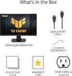 ASUS TUF Gaming 24” (23.6 inch viewable) Curved Monitor (VG24VQER) – FHD, 180Hz, 1ms, DCI-P3 90%, Extreme Low Motion Blur Sync, FreeSync, Shadow Boost, Eye Care, DisplayWidget Center, 3yr Warranty - Image 8