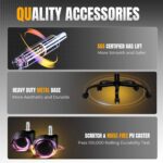 GTRACING Gaming Chair with Foot Rest & Pocket Spring Cushion, Breathable Fabric for Home Office Desk, Ergonomic High Back Computer Chair with Headrest & Lumbar Support, Black - Image 10