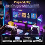 Wireless Retro Game Console Built-in 20000+ Games and 23 Emulators, 2025 New Plug & Play Retro Gaming Console with 4K Output & Dual 2.4G Controllers, Games Nostalgic Stick (64GB) - Image 4