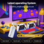 Wireless Retro Game Console Built-in 20000+ Games and 23 Emulators, 2025 New Plug & Play Retro Gaming Console with 4K Output & Dual 2.4G Controllers, Games Nostalgic Stick (64GB) - Image 5
