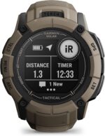 Garmin Instinct 2X Solar - Tactical Edition, Rugged GPS Smartwatch, Built-in Flashlight, Ballistics Calculator, Solar Charging Capability, Coyote Tan - Image 4