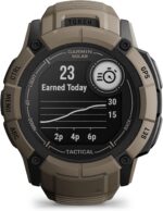 Garmin Instinct 2X Solar - Tactical Edition, Rugged GPS Smartwatch, Built-in Flashlight, Ballistics Calculator, Solar Charging Capability, Coyote Tan - Image 5