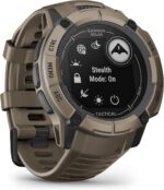 Garmin Instinct 2X Solar - Tactical Edition, Rugged GPS Smartwatch, Built-in Flashlight, Ballistics Calculator, Solar Charging Capability, Coyote Tan - Image 7