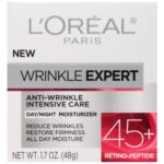 L'Oreal Paris Wrinkle Expert 45+ Anti-Aging Face Moisturizer with Retino-Peptide, Non-Greasy, Suitable for Sensitive Skin, 1.7 fl. Oz - Image 6