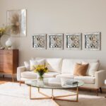 Boho Square Wall Mirrors Set of 2-12" x12'Decorative Mirrors for Wall Decor, BrownHandcrafted Mirror Panels Perfect for LivingRoom Bedroom Entryway Hallway (Grey) - Image 8