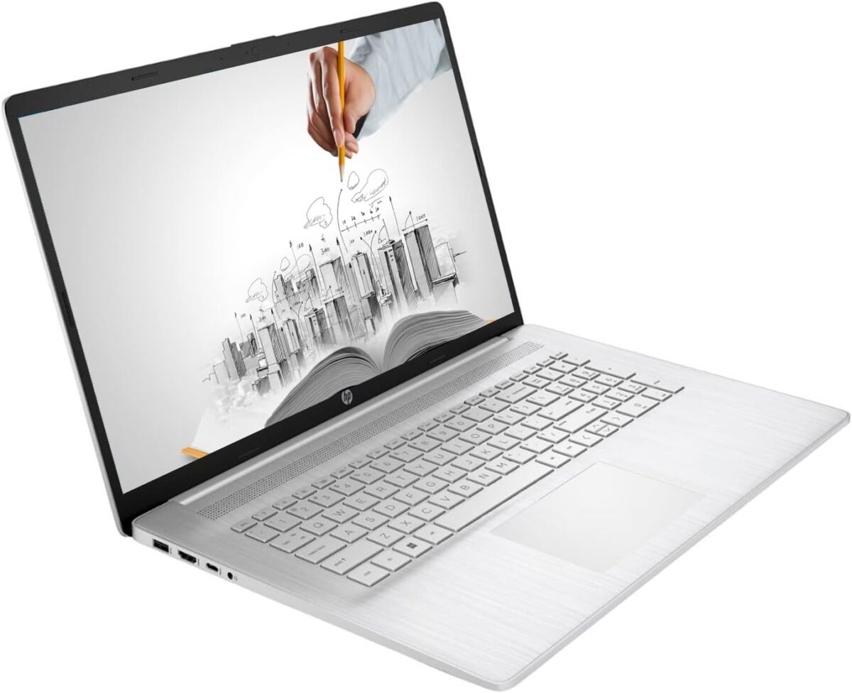 HP 17 Business Laptop, 17.3” HD+ Display, 11th Gen Intel Core i3-1125G4 Processor, 32GB RAM, 1TB SSD, Wi-Fi, HDMI, Webcam, Windows 11 Pro, Silver - Image 5