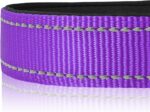 Joytale Reflective Dog Collar,Soft Neoprene Padded Breathable Nylon Pet Collar Adjustable for Large Dogs,Purple,L - Image 5