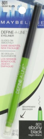 MAYBELLINE New York Define-A-Line Eyeliner, Ebony Black, 0.01 Ounce - Image 3