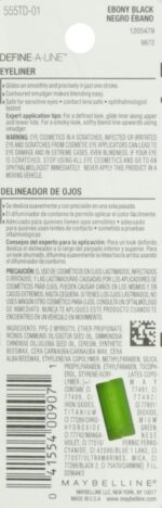 MAYBELLINE New York Define-A-Line Eyeliner, Ebony Black, 0.01 Ounce - Image 4