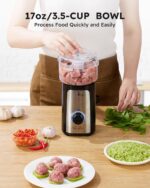 SANGCON 5 in 1 Blender and Food Processor Combo for Kitchen, Small Electric Food Chopper for Meat and Vegetable, 350W High Speed Blenders with 2 Speeds and Pulse for Smoothies and Shakes - Image 4