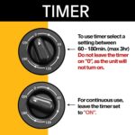 XPOWER P-230AT Mini Mighty 1/4 HP 925 CFM Centrifugal Air Mover, Carpet Dryer, Floor Fan, Blower, Stackable, Daisy Chain, for Water Damage Restoration, Janitorial, Plumbing, Home Use - Image 9