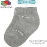 Fruit of the Loom Baby 22-Pack Grow & Fit Flex Zones Low Cut Stretch Socks - Unisex, Girls, Boys - Image 3