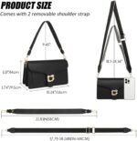 Travistar Crossbody Bags for Women Trendy - Small Cross Body Purse Shoulder Bag Leather Handbags Evening Clutch with 2 Straps - Image 4