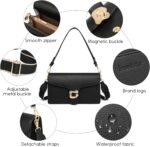 Travistar Crossbody Bags for Women Trendy - Small Cross Body Purse Shoulder Bag Leather Handbags Evening Clutch with 2 Straps - Image 6