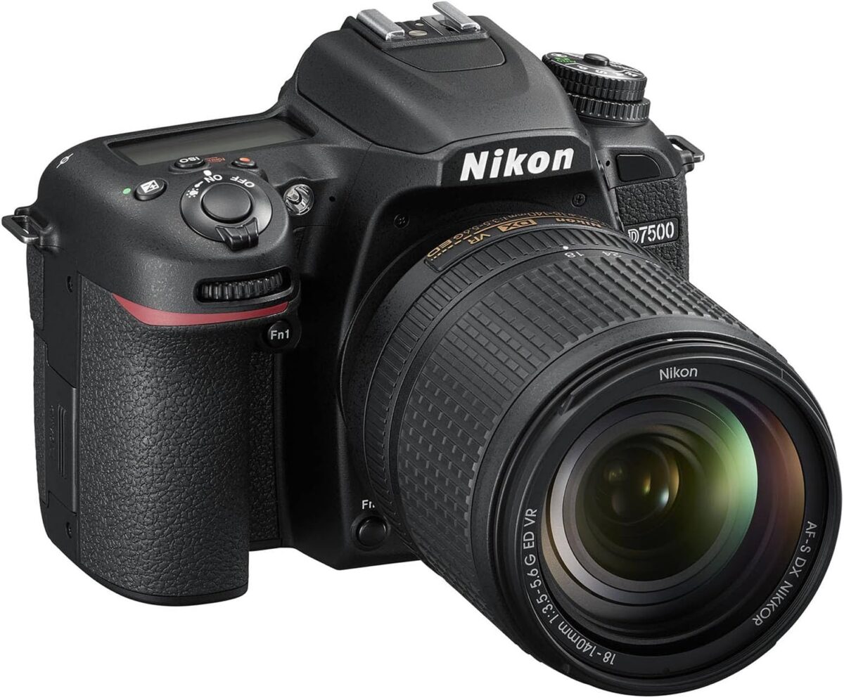 Nikon D7500 DSLR Camera with 18-140mm f/3.5-5.6G ED VR Lens and 420-800mm Lens + 64GB Memory + Extra Battery + Slave Flash + Filters + Tripod + More (32pc Bundle) - Image 5