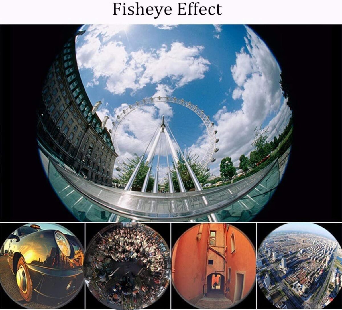 3 in 1 Cell Phone Camera Lens Kit Wide Angle Macro Fisheye Lens Universal for Smart Phones iPhone Samsung Android Black - Image 7