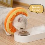 ANWA Adjustable Cat Cone Collar Soft, Cute Cat Donut Collar After Surgery, Kitten Recovery Cones to Stop Licking - Image 4