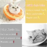 ANWA Adjustable Cat Cone Collar Soft, Cute Cat Donut Collar After Surgery, Kitten Recovery Cones to Stop Licking - Image 7