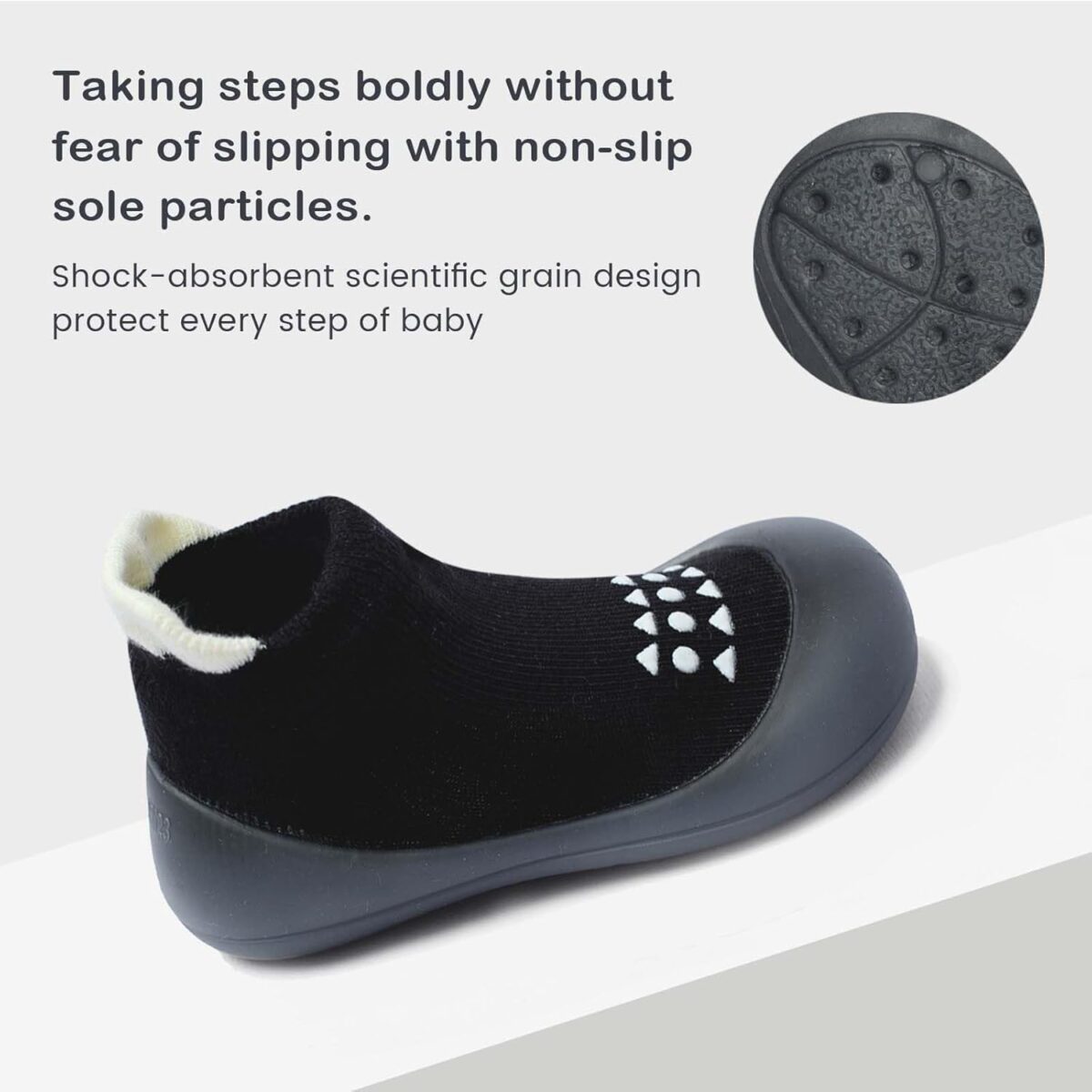 Baby Sock Shoes Baby Walking Shoes Infant Non-Slip Breathable Slippers with Soft Rubber Sole Baby Boys Girls Sneakers - Image 3