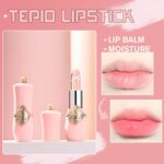 6 Pcs/Set Flower Jelly Lipstick Set Temperature Change Moisturizer Long Lasting Nutritious Balm Magic Color Change Lip Gloss - Image 5