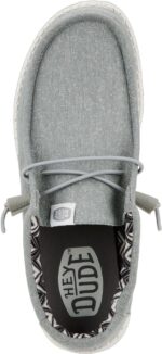 HEYDUDE Men’s Wally Stretch Canvas Loafers | Comfortable Lightweight Slip-On Shoes for Men | Casual Walking, Travel & Everyday Comfort - Image 3