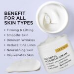 Neck Tightening Cream, Neck Firming Cream For Tightening and Firming, Fine lines, Loose & Sagging On Face, Decollete & Other Skin Areas - 1.7 OZ - Image 7