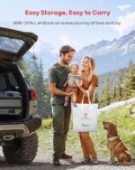 QPAU Inflatable Toddler Travel Bed with Tent, Baby Crib Tent, Portable Kids Air Mattress with Safety Bumpers, Ideal for Home, Grandma's, Camping, Traveling -Includes Fast Electric Pump - Image 8