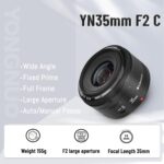 YONGNUO YN35mm F2 Lens 1:2 AF/MF Wide-Angle Fixed/Prime Auto Focus Lens for Canon EF Mount EOS Camera - Image 4