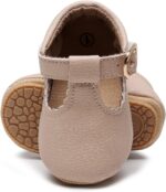 HONGTEYA Infant Baby Girls Mary Jane Flats Non Slip for Toddler First Walkers Soft Sole PU Leather Crib Shoes Sneaker Wedding Party Christmas Princess Dress Shoes Baby Moccasins Girls - Image 4