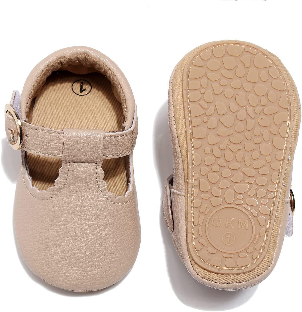 HONGTEYA Infant Baby Girls Mary Jane Flats Non Slip for Toddler First Walkers Soft Sole PU Leather Crib Shoes Sneaker Wedding Party Christmas Princess Dress Shoes Baby Moccasins Girls - Image 5