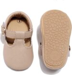HONGTEYA Infant Baby Girls Mary Jane Flats Non Slip for Toddler First Walkers Soft Sole PU Leather Crib Shoes Sneaker Wedding Party Christmas Princess Dress Shoes Baby Moccasins Girls - Image 5