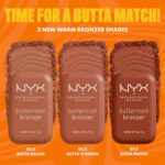 NYX PROFESSIONAL MAKEUP Matte Buttermelt Bronzer, Longwear Face Makeup with Up to 12 Hours of Wear, Vegan Formula - All Butta'D Up (Light Medium Neutral) - Image 6