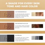 Fab Brows Duo Eyebrow Kit, Ultimate Brow Stencil Kit with Compact Powder Mirror and Eyebrow Shaper, Waterproof Eyebrow Makeup Kit Contour Palette, Eyebrow Cosmetics, (Light/Medium Brown) - Image 9