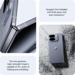 Google Pixel 10 Pro Fold - Unlocked Android Smartphone - Gemini AI Assistant - Advanced Triple Rear Camera System - 24+ Hour Battery - Foldable Display - Moonstone - 256 GB (2025 Model) - Image 3