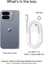 Google Pixel 10 Pro Fold - Unlocked Android Smartphone - Gemini AI Assistant - Advanced Triple Rear Camera System - 24+ Hour Battery - Foldable Display - Moonstone - 256 GB (2025 Model) - Image 12