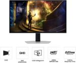Samsung 27” Odyssey OLED G6 (G61SD) QHD & QD-OLED 240Hz 0.03ms FreeSync Premium Pro Gaming Monitor with Sleek Metal Design, 3 Year Warranty, US, LS27DG610SNXZA - Image 9