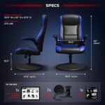 RESPAWN 800 Racing Style Gaming Rocker Chair, Rocking Gaming Chair, in Blue RSP 800 BLK BLU - Image 4