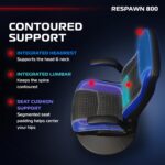 RESPAWN 800 Racing Style Gaming Rocker Chair, Rocking Gaming Chair, in Blue RSP 800 BLK BLU - Image 11