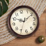 Wall Clock, Vintage Wall Clocks Battery Operated Quartz Silent Non-Ticking 8 Inch Retro Rustic Style Clock Decorative for Kitchen,Bathroom Home Office (Bronze) - Image 4