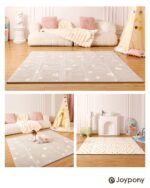 Baby Play Mat 79x 71 Inch, Extra Large Foldable Play Mats for Babies and Toddlers, Waterproof & Anti-Slip Portable Baby Floor Mat for Tummy Time, Non Toxic Foam Play Mat for Floor Travel Bag - Image 8