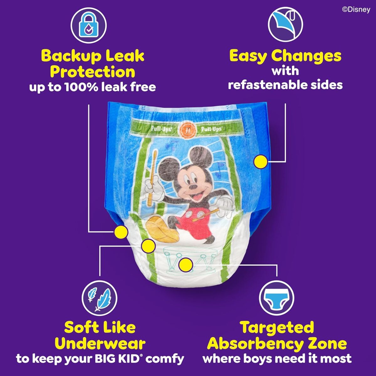 Pull-Ups Boys' Potty Training Pants, Size 3T-4T Training Underwear (32-40 lbs), 112 Count (4 Packs of 28), Packaging May Vary - Image 5