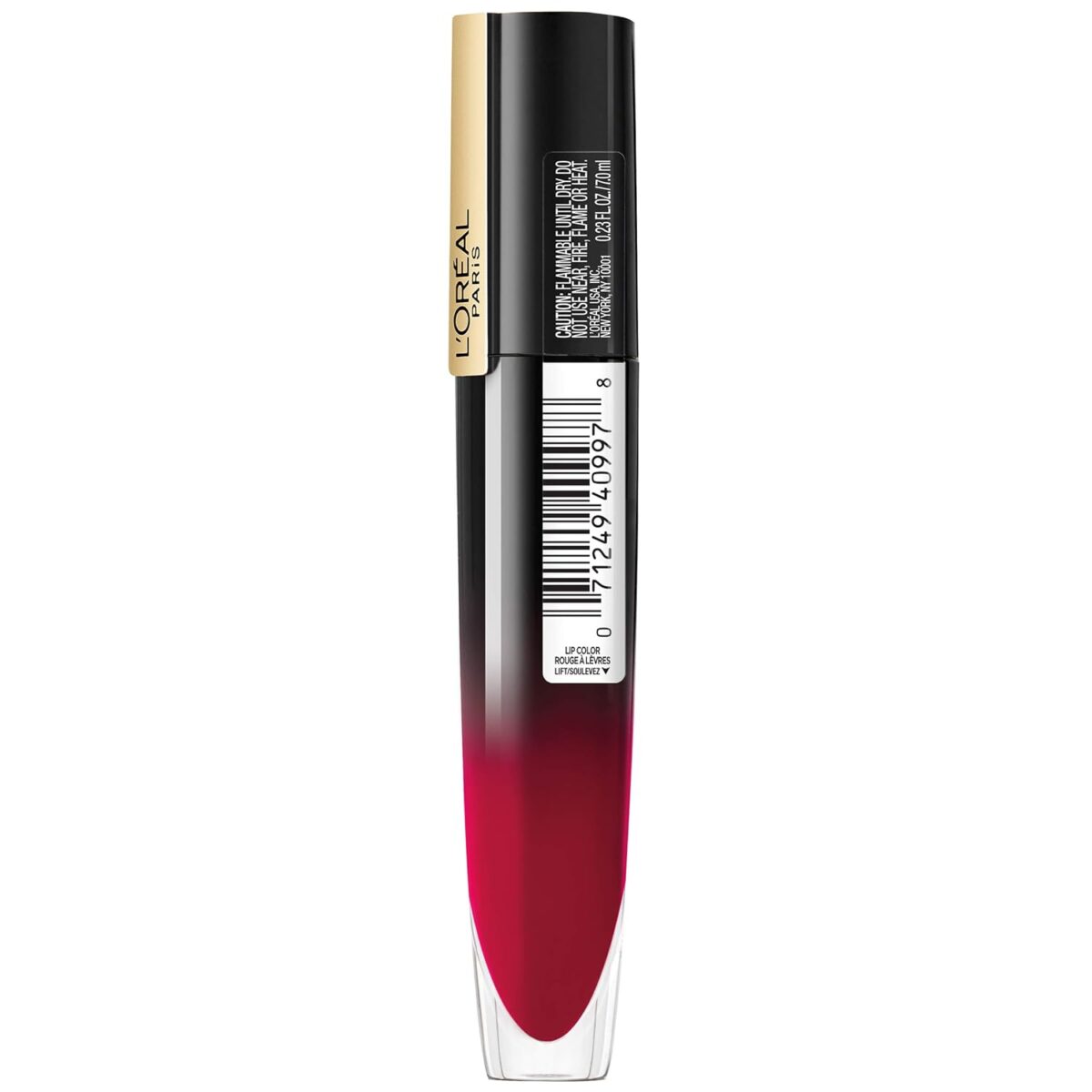 L'Oreal Paris Brilliant Signature Shiny Lip Stain Lipstick, Be Powerful 0.21 Fl Oz. - Image 3