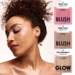 LAMEL Glow Highlighter: Face Make Up & Contour Palette in Deep, Vibrant Colors - Natural Shimmer - Compact Size & Perfect for Travel - Cruelty Free - 3.8gr/0.13 oz 402 (Sun) - Image 5